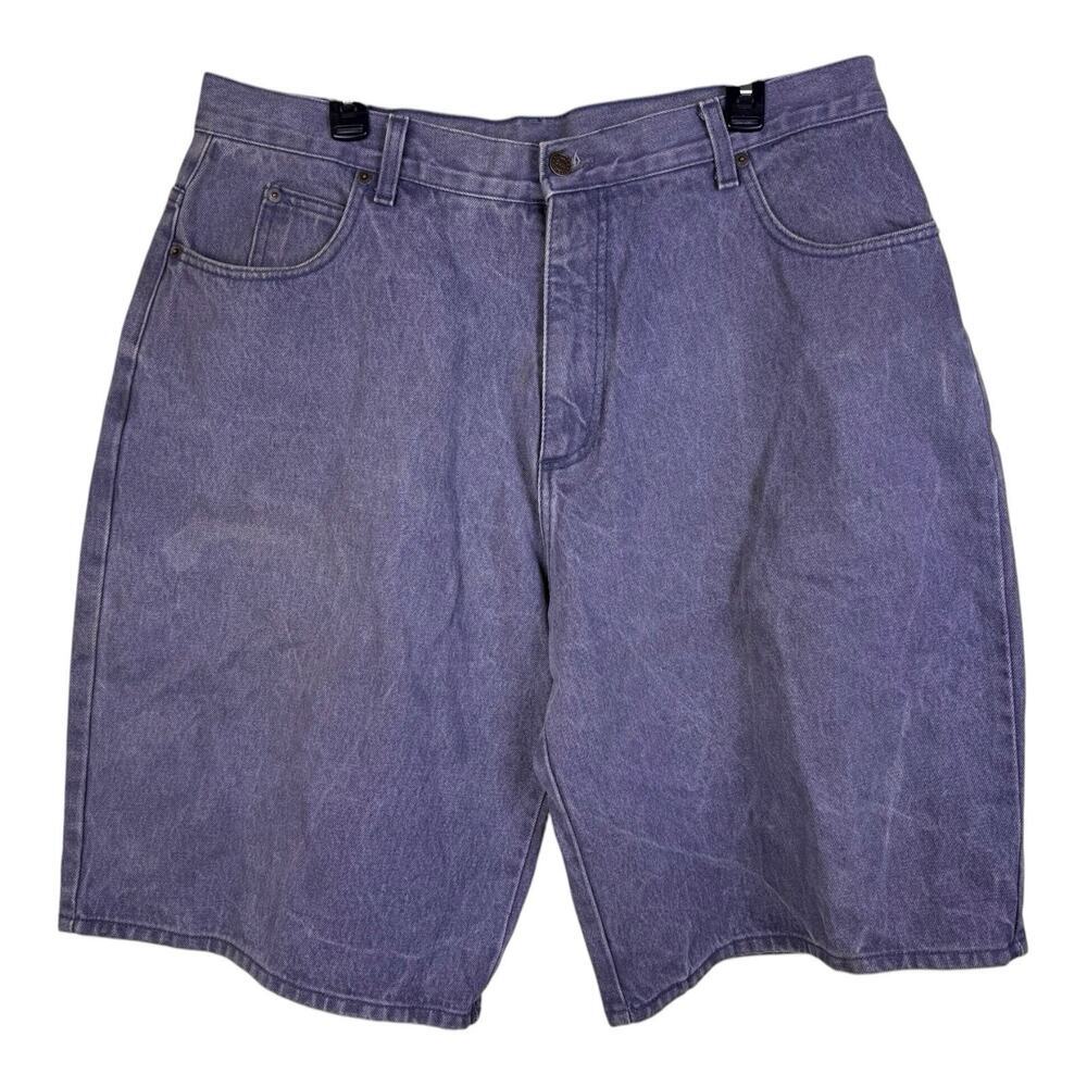 Vintage Solo Semore Baggy Jean Shorts 38 Skate JNCO 90s Y2K Wide Leg Denim